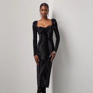 Ralph Lauren Collection Hildi Embellished Cocktail Dress